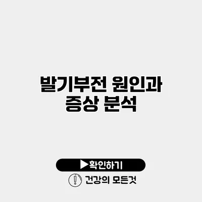 발기부전 원인과 증상 분석