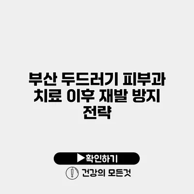 부산 두드러기 피부과 치료 이후 재발 방지 전략