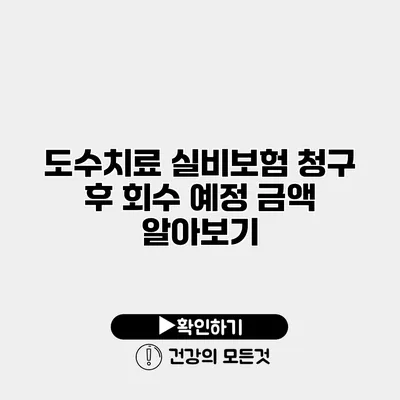도수치료 실비보험 청구 후 회수 예정 금액 알아보기