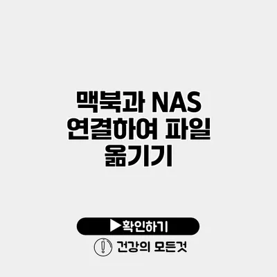맥북과 NAS 연결하여 파일 옮기기